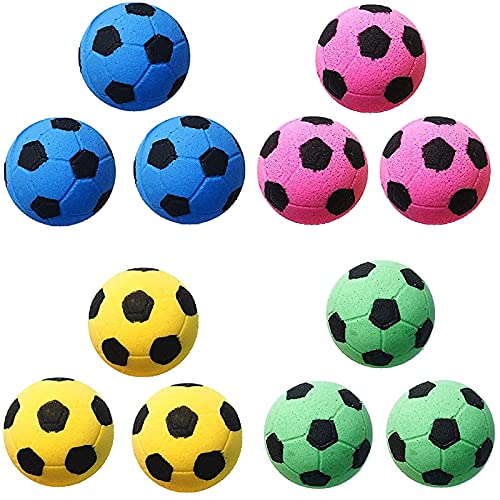GINFH Cat Foam Ball Cat Sponge Ball Toy Cat Soccer Ball Toy Elastic Soft Foam Football12 - Image 1
