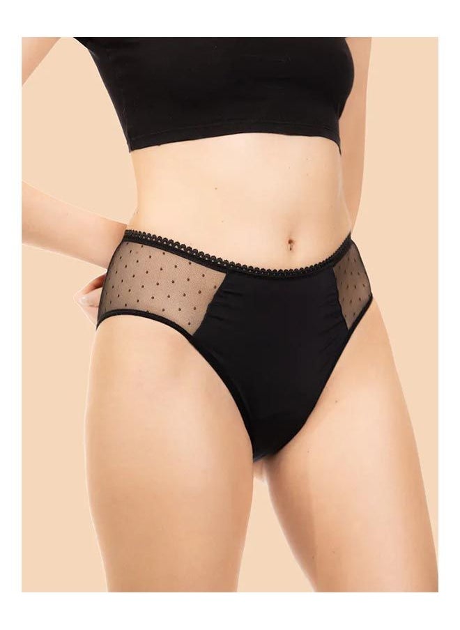 shemsi - Alexandria Strong+| Size XS| Absorption Period Underwear| Black - Image 1