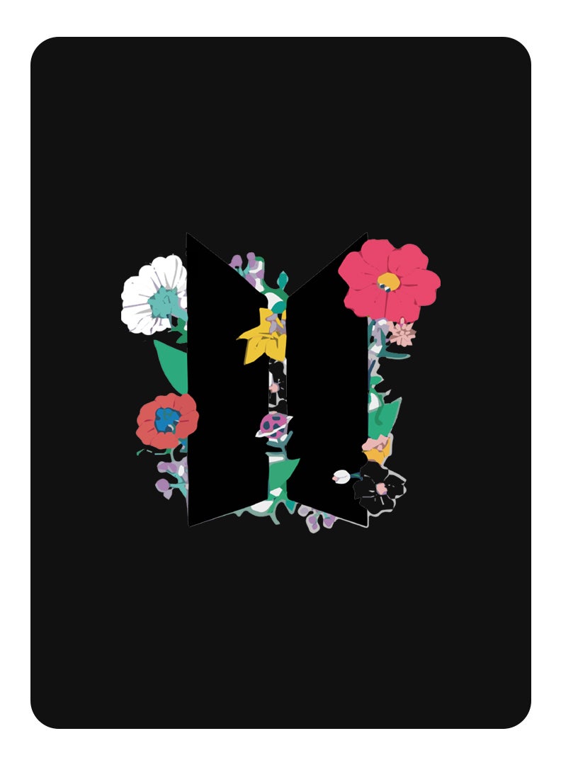 Theodor Protective Flip Case For Samsung Galaxy Tab A7 Lite With Trifold Stand Auto Wake Sleep Shockproof CoverBTS floral B - Image 1