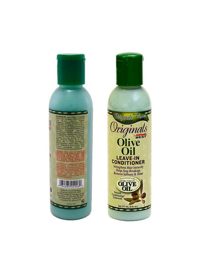 Africa's BEST Africas Best Conditioner Originals Olive Oil Leave-In 6 Ounce (177ml) (2 Pack)  - Image 3