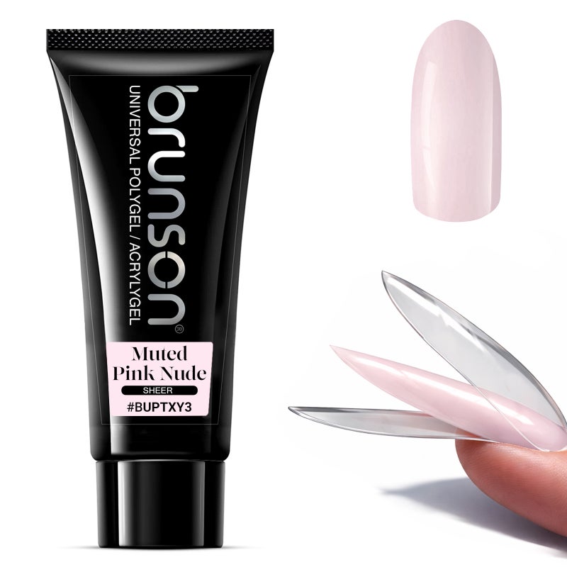 Polygel for Nails 100g- Brunson Universal Poly Gel Nail Builder Extension for Nail Art Design – High-Viscosity Builder Gel - Professional Acrygel for Nail Extensions | Sandwich Dual Form Technique
