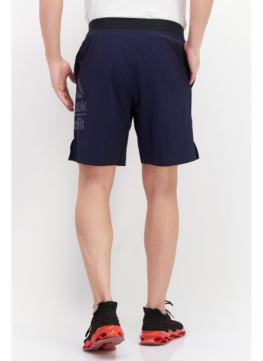 Reebok Men Sportswear Fit Training Short, Navy Blue  - Image 2