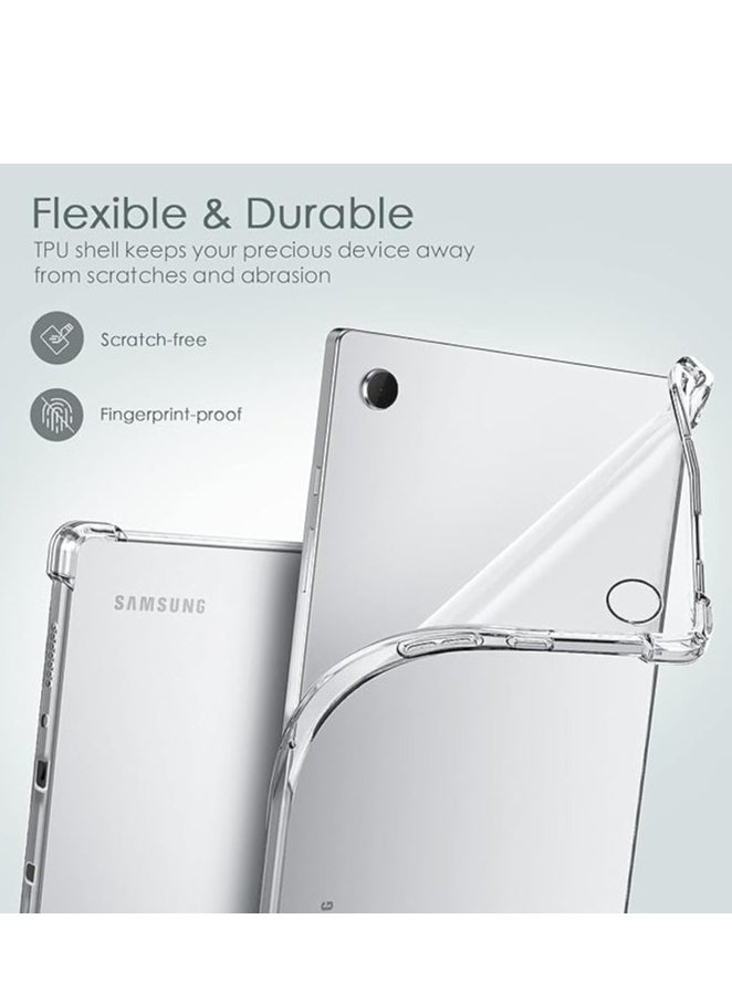 YoYoTech Clear Case Cover for Samsung Galaxy Tab A9 Plus 11 inch Air Hybrid Slim Fit Shockproof Crystal TPU Protective Case Cover 2023  - Image 3