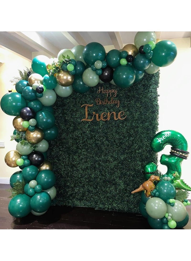 ستارتكس عبوة من 100 بالون هيليوم دائري خضراء مقاس 12 انش لتزيين خلفية حفلات الزفاف والتخرج والذكرى السنوية واعياد الميلاد - Image 3