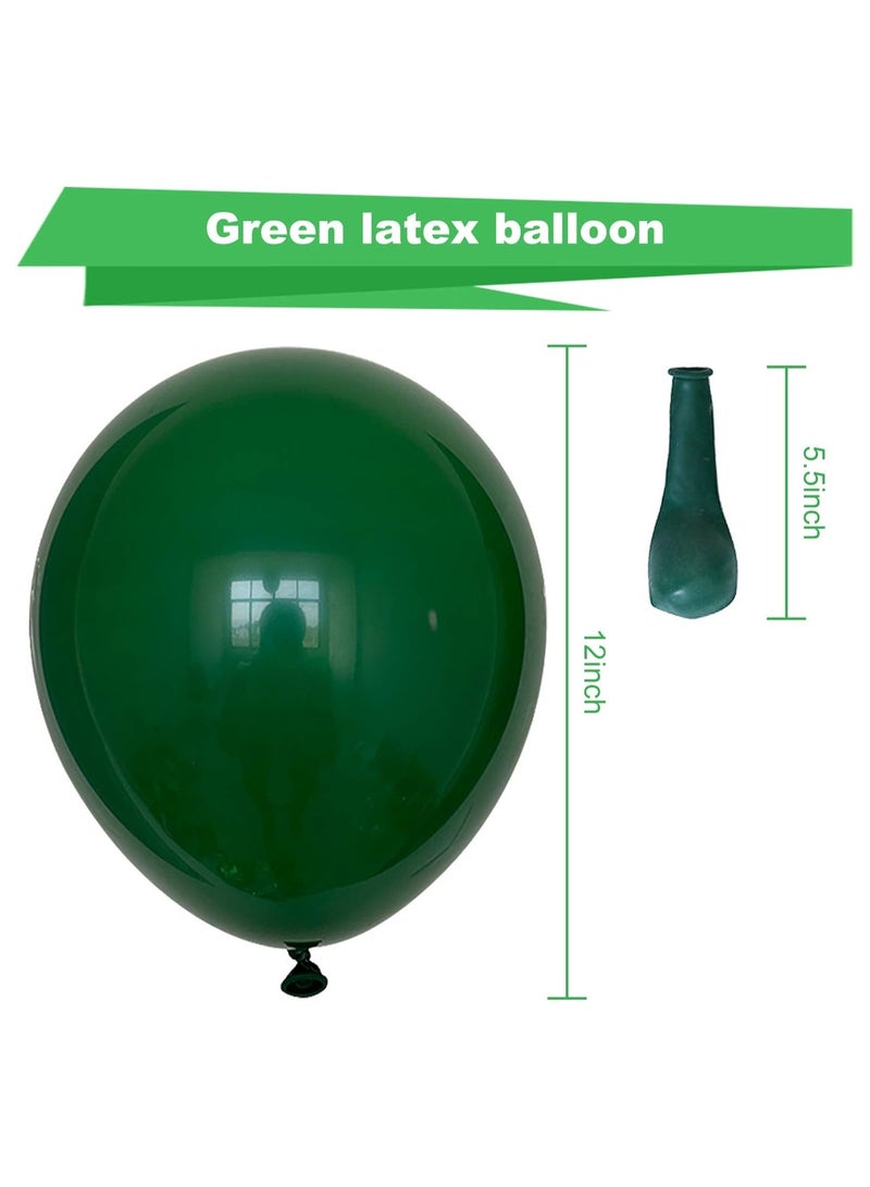 ستارتكس عبوة من 100 بالون هيليوم دائري خضراء مقاس 12 انش لتزيين خلفية حفلات الزفاف والتخرج والذكرى السنوية واعياد الميلاد - Image 2