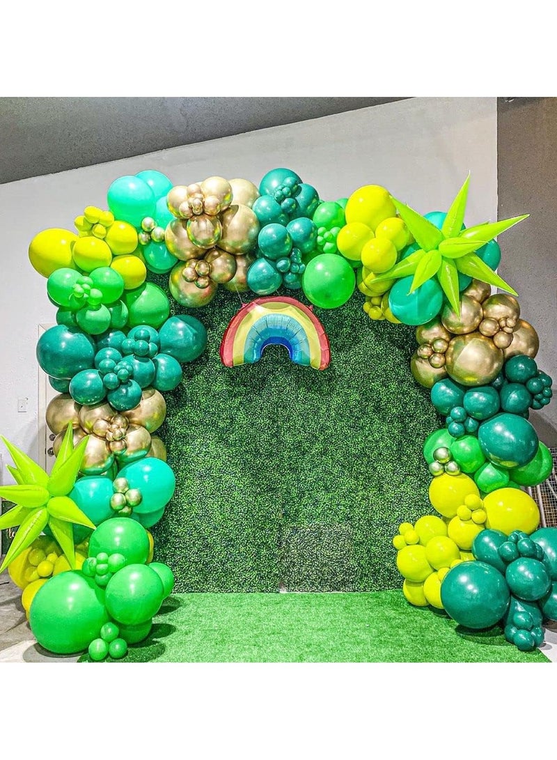 ستارتكس عبوة من 100 بالون هيليوم دائري خضراء مقاس 12 انش لتزيين خلفية حفلات الزفاف والتخرج والذكرى السنوية واعياد الميلاد - Image 5