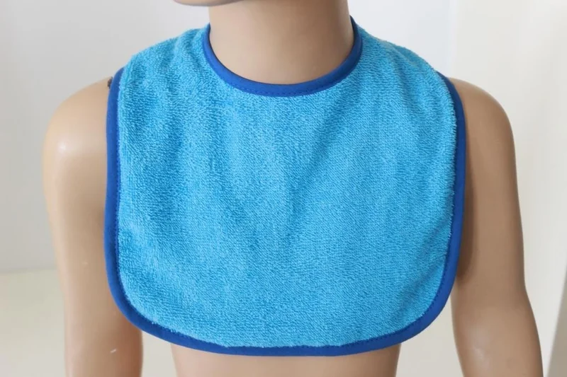 اندر هوم Baby Food Bib Curl Waterproof Towel Cotton Baby Bib