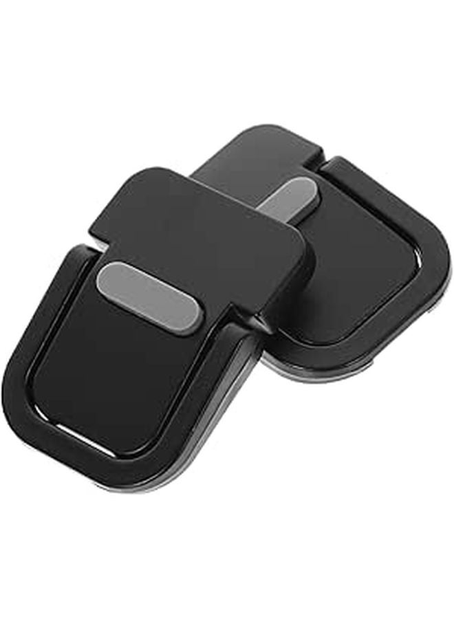 Metal Laptop Stand Portable Ergonomic Riser Holder for Home Office Travel Black - Image 1