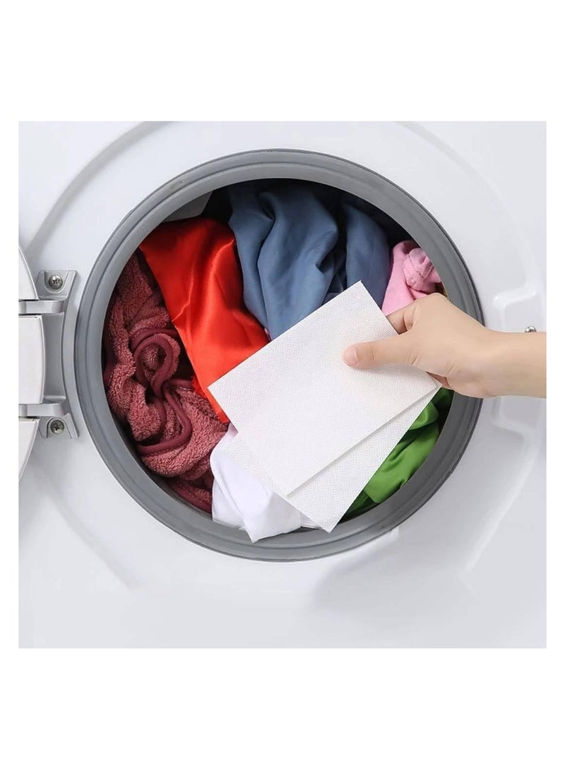 Color Absorber Sheets for Laundry 50 Disposable Fabric Dye Catcher Sheets - Image 3