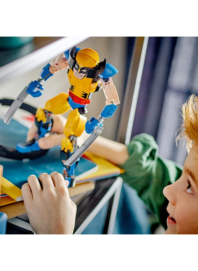 LEGO Marvel Wolverine Construction Figure 76257 Building Toy Set; Fully Jointed for Play and Display; Includes 6 Claw Elements for Authentic Action; Collectible X-Men Super Hero Gift for Kids Aged 8+ (327 Pieces)