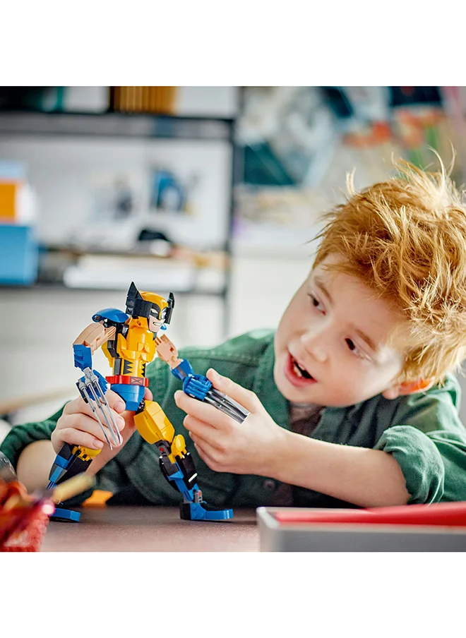 LEGO Marvel Wolverine Construction Figure 76257 Building Toy Set; Fully Jointed for Play and Display; Includes 6 Claw Elements for Authentic Action; Collectible X-Men Super Hero Gift for Kids Aged 8+ (327 Pieces)