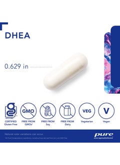 Pure Encapsulations Dhea 25 مجم؛ مكمل لدعم المناعة وتوازن الهرمونات*؛ 180 كبسولة  - Image 5