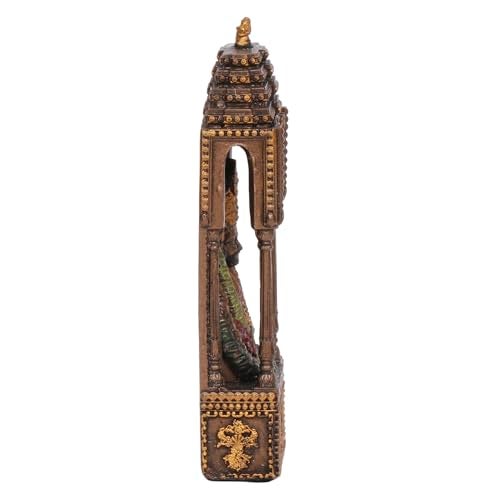 ARTVARKO Lord Khatu Shyam Baba Ji Cold Cast Resin Bronze Finish Idol Statue Puja Figurine Religious Pooja Gift Home Décor Showpiece 5 Inch. - Image 5