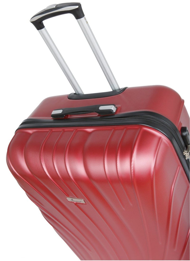 SENATOR - Hard Shell Travel Bags Trolley Luggage Set of 4 Piece Suitcase for Unisex ABS Lightweight with 4 Spinner Wheels KH115 Burgundy - Image 1