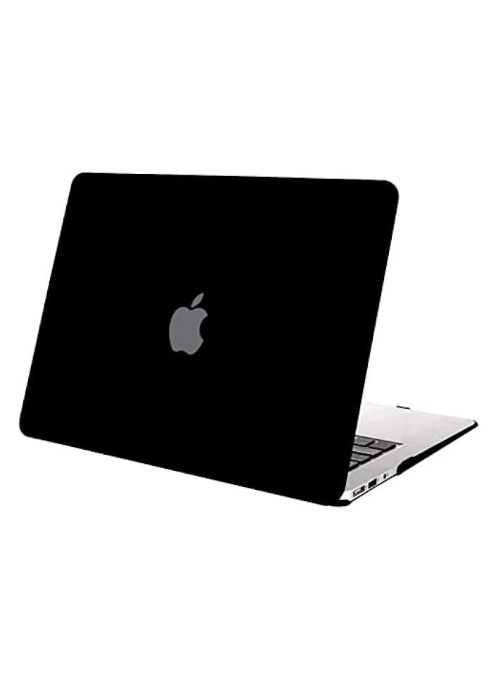 Mosiso Compatible with MacBook Air 13 inch Case (Models: A1466 & A1369, Older Version 2010-2017 Release), Protective Plastic Hard Shell Case Cover, Black - Image 1