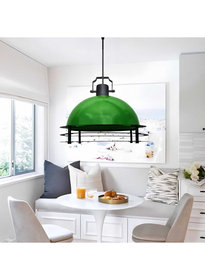 Green Metal Pendant Light – Modern and Stylish Ceiling Lamp - Image 3