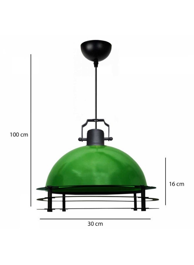 Green Metal Pendant Light – Modern and Stylish Ceiling Lamp - Image 2