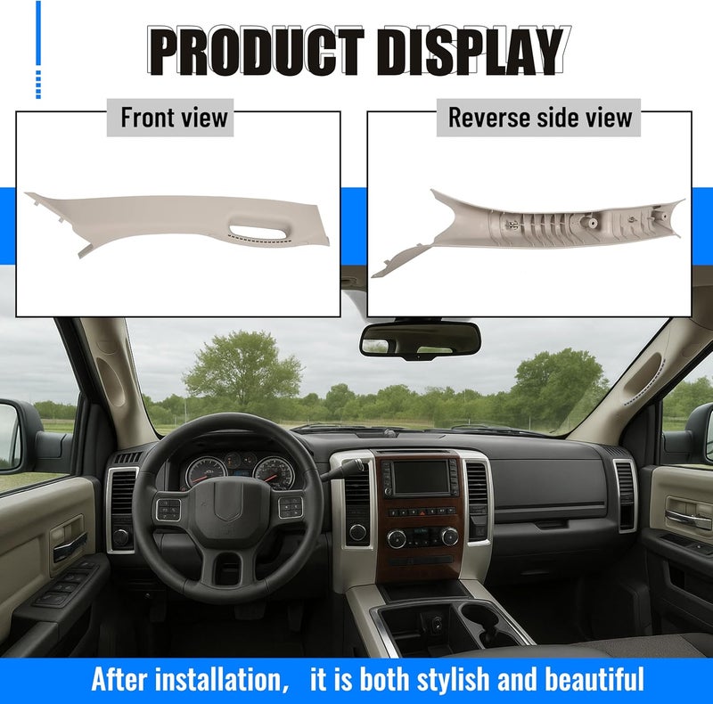 ECOTRIC Right Side A Pillar Grab Handle for 2002-2010 Dodge Ram Pickup - Image 5