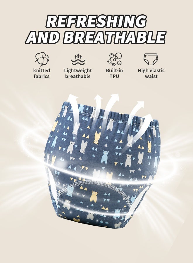 6-Piece Baby Potty Training Pants, Cloth Diaper for Boys & Girls, Breathable Potty Training Underwear, Size 100cm, 6+ Months, 8–13kg - Image 3