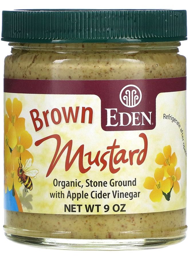 Eden Foods - Organic Brown Mustard 9 oz (255 g) - Image 1