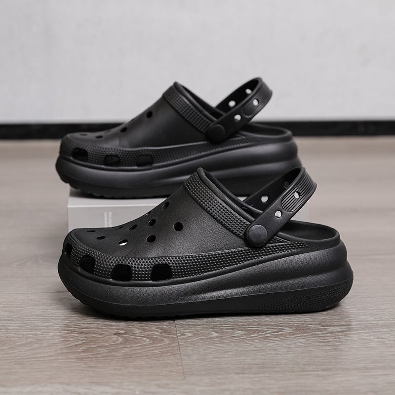 Export All-In-One Puff Clogs For Women New Thick Soles Increased 25 Years New Versatile Manufacturer Dropshipping - Image 1
