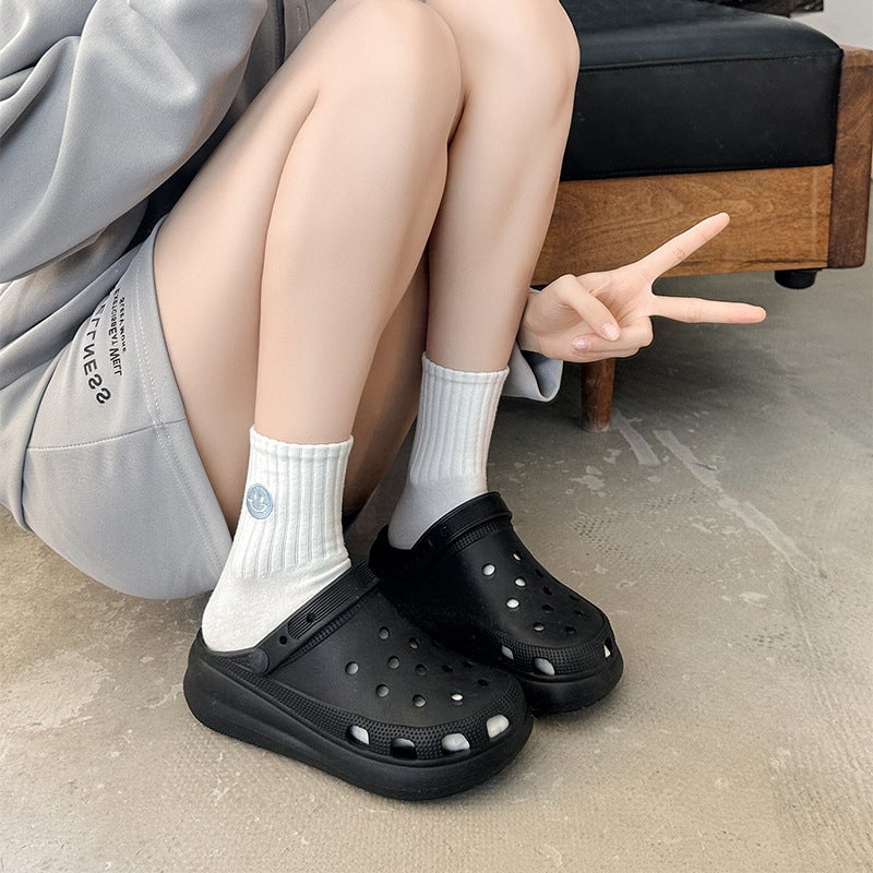 Export All-In-One Puff Clogs For Women New Thick Soles Increased 25 Years New Versatile Manufacturer Dropshipping - Image 5