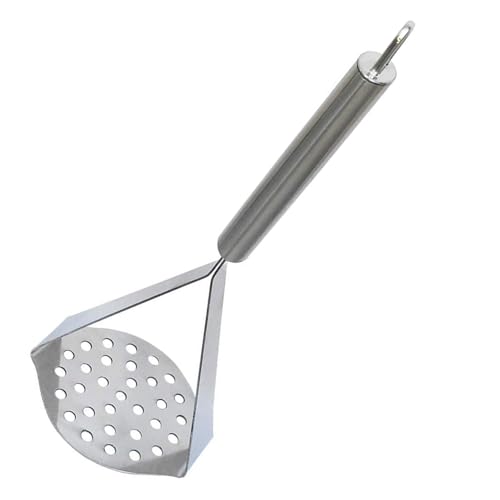EVK® Stainless Steel Potato Masher with Stainless Steel Handle |Diameter - 8.3 cms | Ideal for mashing Vegetable/Pav Bhaji/Baby Food | Smasher for Kitchen (Masher 25CM) - Image 1