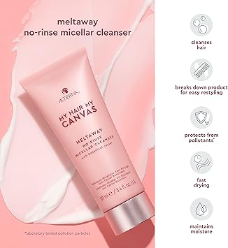 Alterna My Hair My Canvas Meltaway Micellar Cleaner No Rinse 1005ml Vegan Quick Dry Cream to Powder Cleaner Absorbs Oil and Sweat for Shower Clean Hair Peta Tested 1005ml - Image 3
