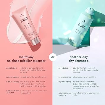 Alterna My Hair My Canvas Meltaway Micellar Cleaner No Rinse 1005ml Vegan Quick Dry Cream to Powder Cleaner Absorbs Oil and Sweat for Shower Clean Hair Peta Tested 1005ml - Image 4