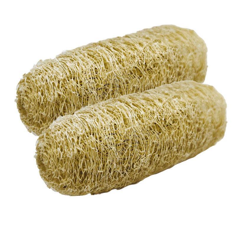 Natural Shower Luffa Sponge Body Scrubber | Luffa (Peerkangai) Bath scrub is Body Cleansing Removing Dead Skin Cells - Skin Care in Bath Spa Shower By SNKM (Pack of 2) - Image 1