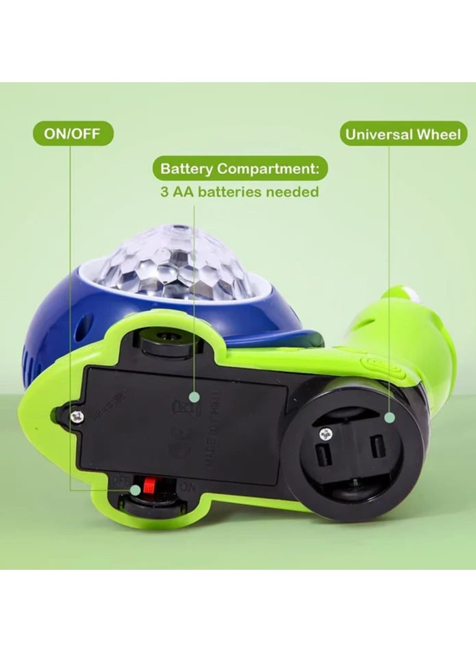 KITCHENOO Crawling Snail Toy for Kids, Electric Musical Light Walking Interactive Sensory Toy for Kids and Pets with Automatic Obstacle Avoidance  - Image 5