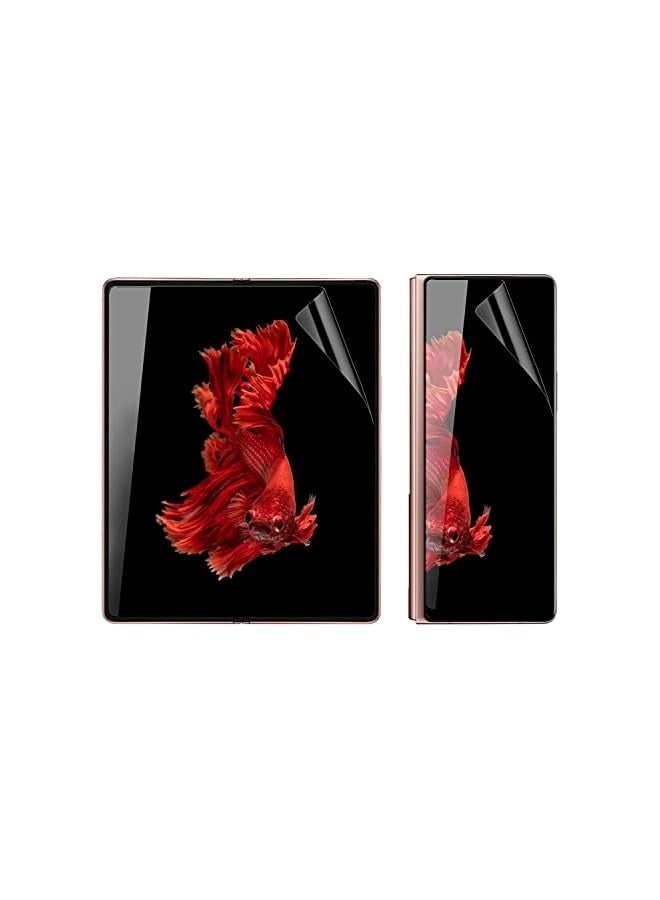 PROMASS (2Pcs) Z Fold 4 Screen Protector Compatible with Galaxy Z Fold 4 Privacy Screen Protector (Internal Screen+Front Screen) Hydrogel Film Soft Bubble Free (Z Fold 4) - Image 1