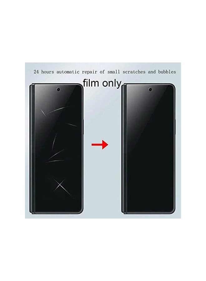 PROMASS (2Pcs) Z Fold 4 Screen Protector Compatible with Galaxy Z Fold 4 Privacy Screen Protector (Internal Screen+Front Screen) Hydrogel Film Soft Bubble Free (Z Fold 4) - Image 5