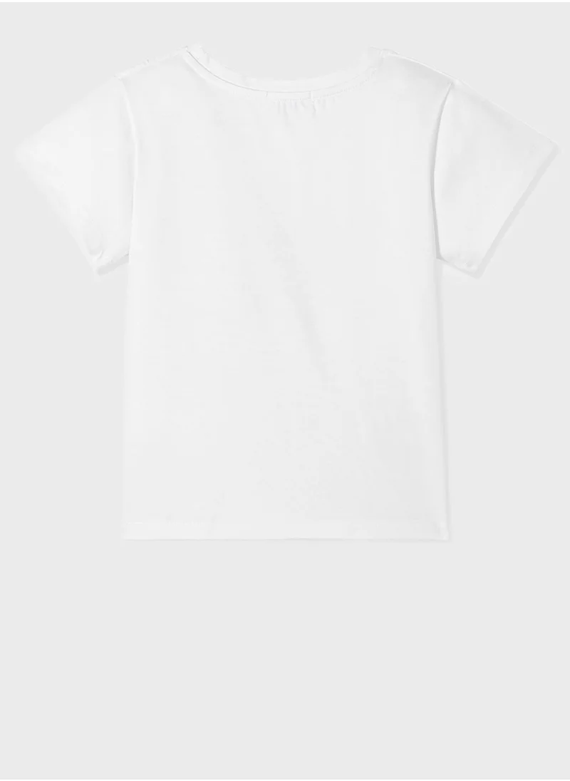 JUNE Kids Slogan Printed T-Shirt