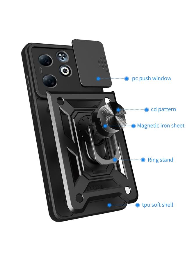 S-TOP Case For Infinix Smart 8 Plus / 8 Pro Sliding Camera Cover Design TPU+PC Phone Case - Image 3