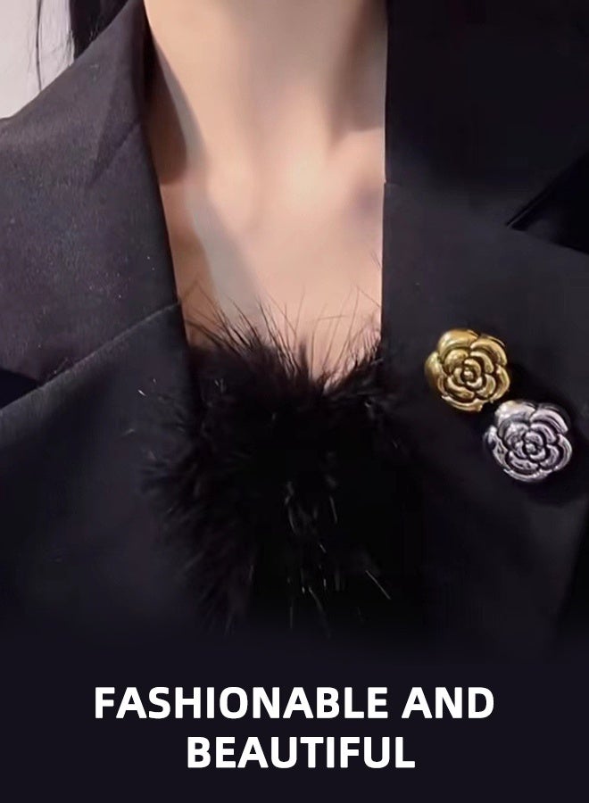 XIHIRCD Camellia Style 8pcs Pinless Multipurpose Magnetic Hijab Pins - Colorful Scarf Pins for Women's Hijabs & Clothes - Image 5