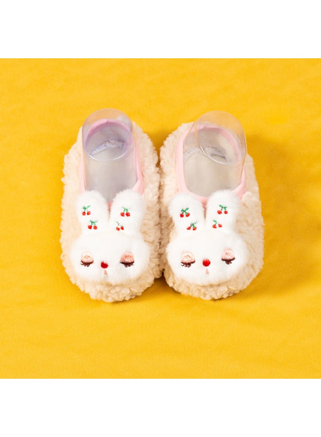 Children's Floor Socks Autumn And Winter Velvet Padded Baby Shoes Socks Toddler Socks Cashmere Non-slip Early Education Floor Shoe Cover