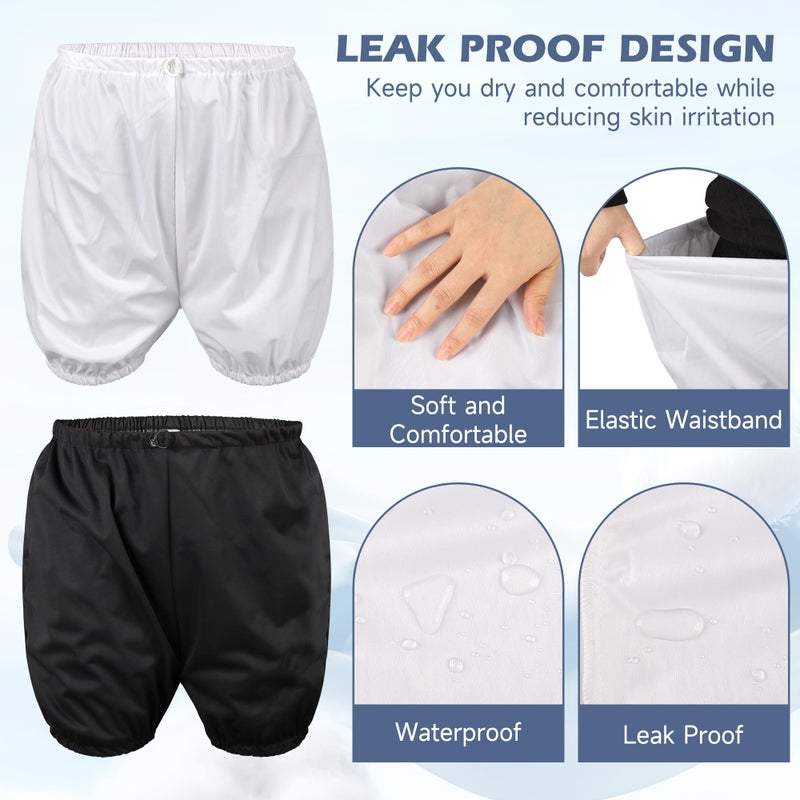 ZINGTERRA 2Pack Adult Diaper Cover for Incontinence Adjustable Waist,Unisex Leak-Protection Pants Over Diapers Waterproof,Washable Adult Incontinence Briefs,Reusable Underwear for Men Women Supplies - Image 2