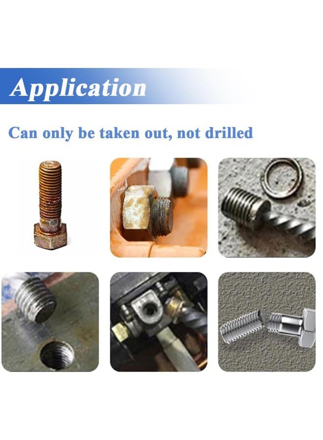 Eyech 10Pcs Broken Screw Extractor Set, Stripped Screw Extractor Drill Bit Kit 1/4 Inch Hex Shank Damaged Bolts Removal Tool - Image 3