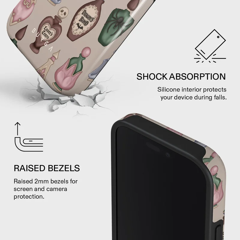 Burga  Burga Iphone 16 Pro Max Alchemist Premium Case Compatible with Hybrid Dual-Layer Hard Shell + Silicone Protection - Scratch-Resistant Shockproof Mobile Cover  | Best Price UAE