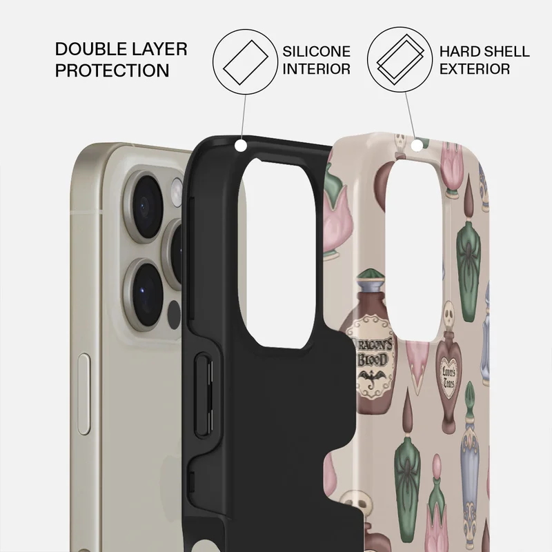 بورجا جراب Burga Alchemist Premium لهاتف iPhone 16 Pro Max، متوافق مع غطاء صلب مزدوج الطبقات مع حماية من السيليكون - غطاء مقاوم للخدوش والصدمات