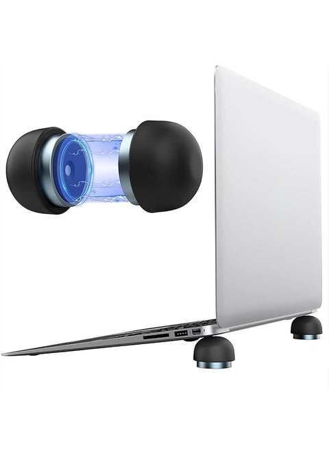 Universal Laptop Computer Keyboard Stands Ergonomic Small Invisible Laptop Feet Riser Anti Slip Keyboard Stand Tilt Pad Portable Magnetic Cooler Holder For Pc Notebook