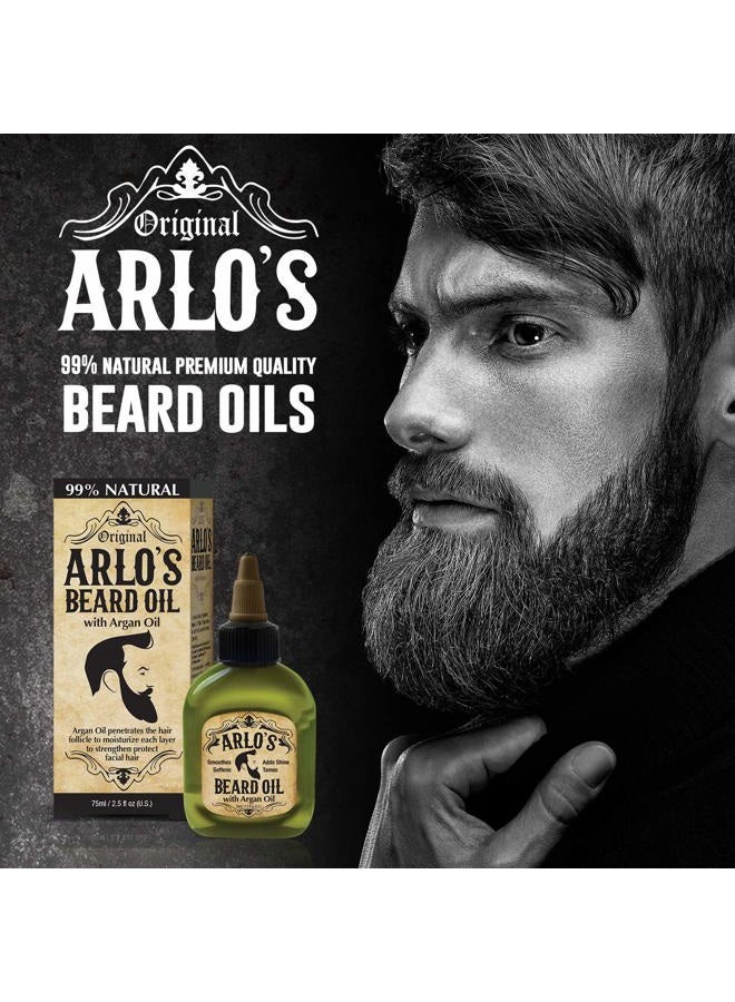 Arlo's Beard Oil with Argan Oil, 2.5 Fluid Ounce - Image 4