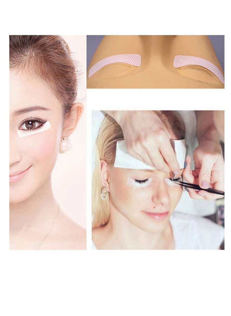SYOSI - Eyeshadow Shields, Makeup Tape Supplies, Adhesive Under Eye Crease Shields for Prevent Eyelash Extensions, Tinting and Lip Makeup Residue Lint Free Eye Gel Pad, 5 Sheet Total of 100 Stickers - Image 1
