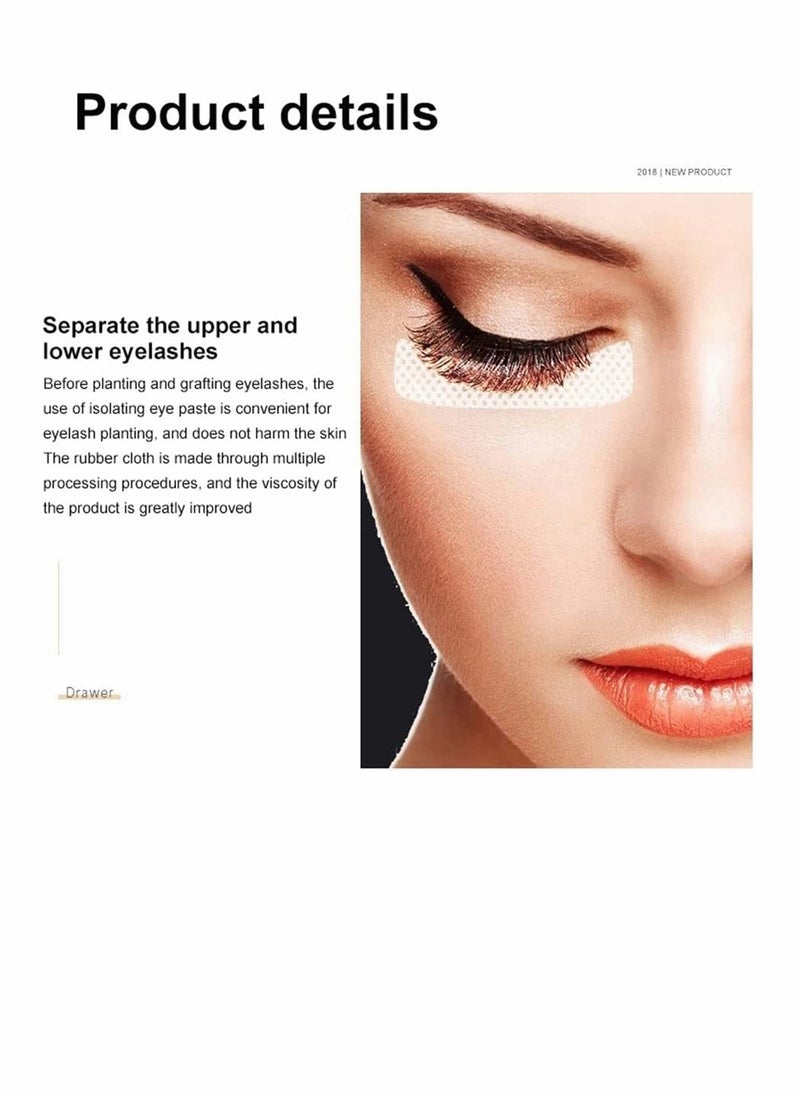 SYOSI - Eyeshadow Shields, Makeup Tape Supplies, Adhesive Under Eye Crease Shields for Prevent Eyelash Extensions, Tinting and Lip Makeup Residue Lint Free Eye Gel Pad, 5 Sheet Total of 100 Stickers - Image 1