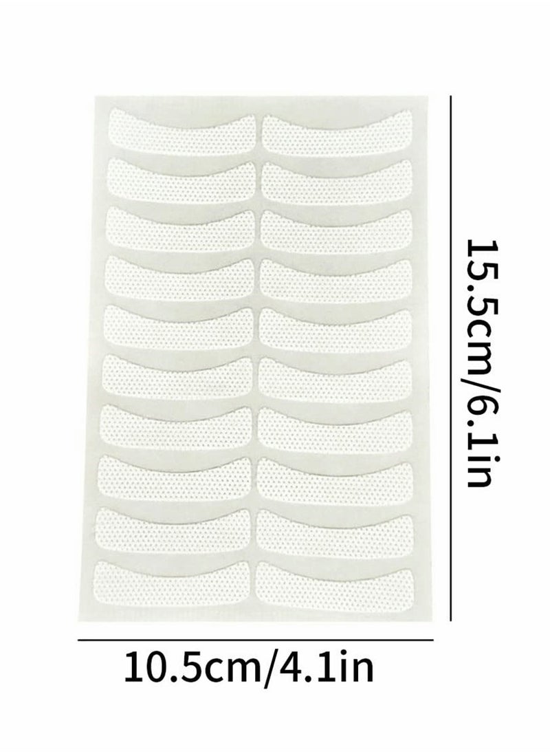 SYOSI - Eyeshadow Shields, Makeup Tape Supplies, Adhesive Under Eye Crease Shields for Prevent Eyelash Extensions, Tinting and Lip Makeup Residue Lint Free Eye Gel Pad, 5 Sheet Total of 100 Stickers - Image 1