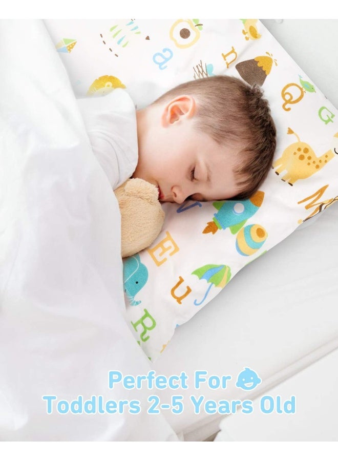 Babebay Toddler Pillow,13x18 Toddler Pillows for Sleeping, Machine Washable Kids Pillow with Soft Cotton Pillowcase, 1 Pack - Image 2