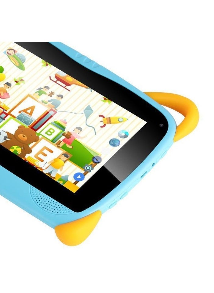 AROAQ K85 Kids Tablet, 7 Inch Android Wifi Pad, Portable Cartoon Tablet Tutor Machine, Quad Core Processor Dual Cameras Touch Pad Computer For Children, (1pc, Green)  - Image 4
