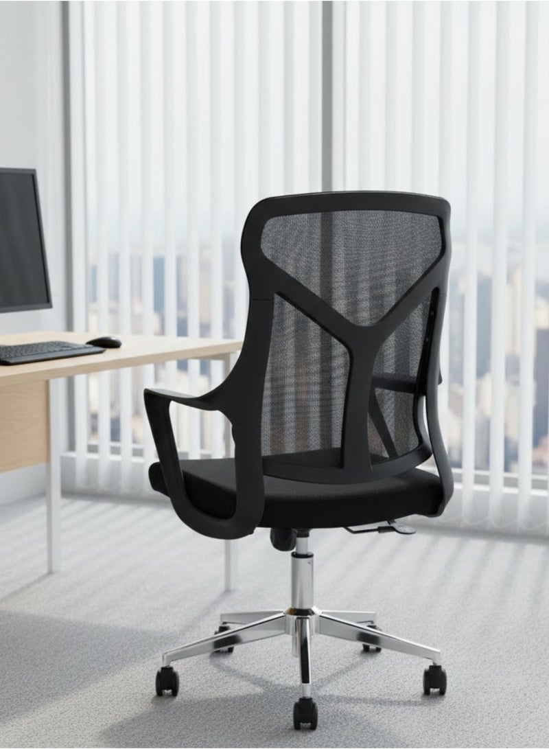 Furalux Ergonomic Office Chair Adjustable High-Back Mesh Task Executive Chair with Headrest & Armrests for Office & Home Use - Image 4