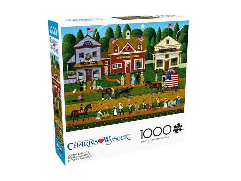 Buffalo Games Charles Wysocki Young Patriots 1000 Piece Puzzle Challenging Puzzle Perfect for Game Nights Finished Size is 2675 x 1975 - Image 3